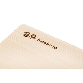 hinoki-to Tono Hinoki Lightweight Cutting Board, Wooden Cutting Board, Cypress Cutting Board, Made in Japan (14.2 x 7.9 x 0.6 inches (36 x 20 x 1.5 cm), Stand Included