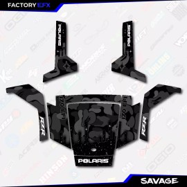 Factory EFX Inc Black Savage Camo Graphics kit fits Polaris Rzr170 RZR 170 2010-2021