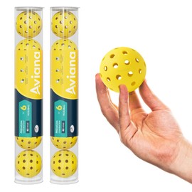 Pickleball Ball Set | Professional USAPA Approved for Sanctioned Tournament Play | 40 Holes & Specifically Designed for Outdoor Courts | Yellow, 12 Pack