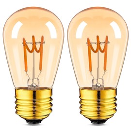 Grensk E26 25 Watt Amber LED Light Bulbs,Vintage Edison Bulb for Decorative