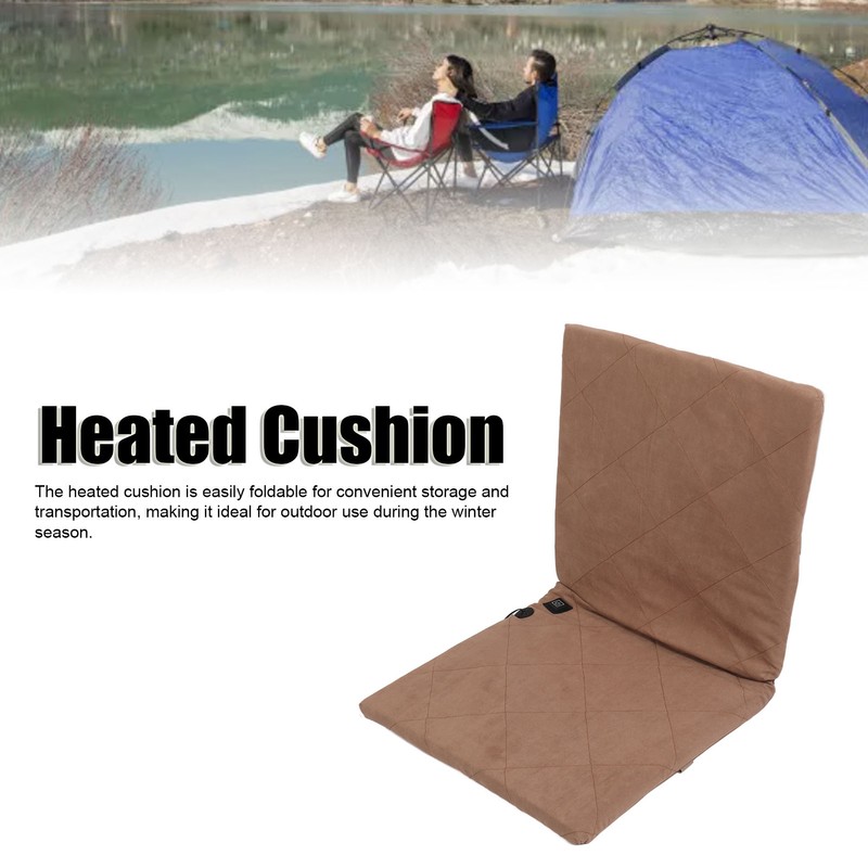 Heated Cushion Portable Folding Heated Chair Cushion 3 Modes Adjustable