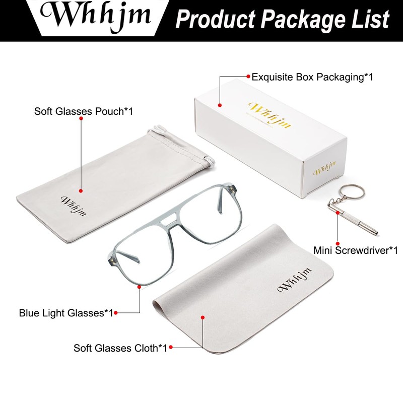 Blue Light Blocking Glasses for Women Men Fake Nerd Clear