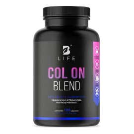 Limpieza Colon 180 Cápsulas Hoja Malva Mezcla Herbal Apoya Regularidad Bienestar Digestivo Suplemento Hombre Mujer Col Blend Life
