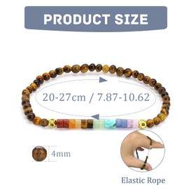 ZENGSING Beaded Bracelets Chakra Bracelets for Women Crystal Bracelets Stretch Natural Stone Healing Crystal Bracelets Natural Gemstones Yoga Meditation Reiki Gifts Women Girls (Amethyst)