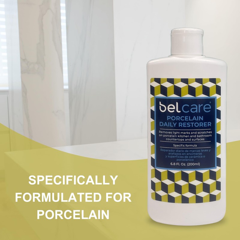BELCARE Porcelain Daily Restorer for Kitchen Sinks, Countertops, Bathroom Vanities