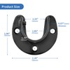 Rise age Stainless Steel Closet Rod Bracket, 1-1/4 Inch Diameter