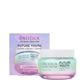 Pacifica Beauty, Future Youth Super Cream, Daily Moisturizer Face Cream, Ectoin, Hydrating, Firming, Lightweight, Non-Greasy, Vegan