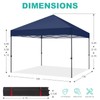 10x10 Pop Up Canopy - Beach Tent with One Push