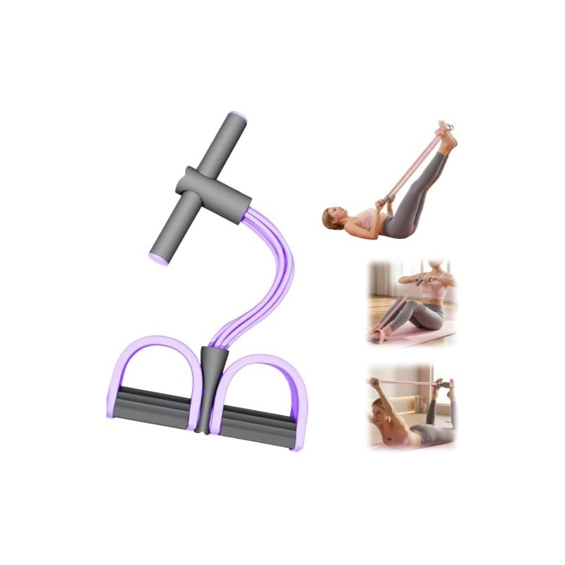 Pedal Resistance Bands with Handles, Banda Elástica de Resistencia de