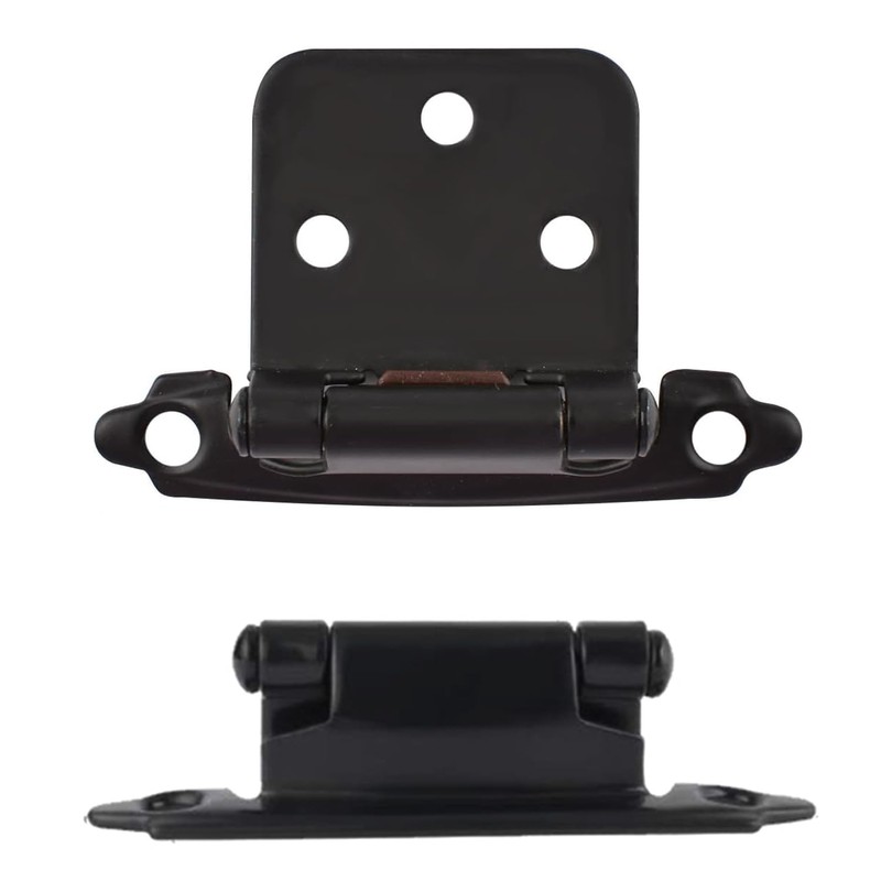 Gasea 10 Pieces Self Closing Hinges, Overlay Flush Cabinet Hinge,