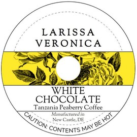 White Chocolate Tanzania Peaberry Coffee (Single Serve K-Cup Pods) (Gourmet, Naturally Flavored, Whole Coffee Beans) (12 pods, ZIN: 575057) - 3 Pack