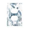 Blue Sea Turtle Coastal Coral Beach Crab Seaweed Outlet Covers