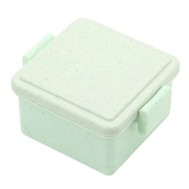 Miyoshi Seisakujyo GEL-COOL Gel Cool Square Gelato Plain, Integrated Ice Pack, Small Lunch Box, Pistachio Color, 4.3 x 3.7 x 2.2 inches (11 x 9.4 x 5.5 cm), 1 Tier, Bento Box, Women, Children, Easy