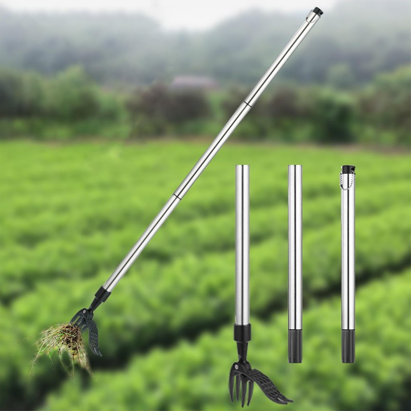 SUQ Weed Puller, Stainless Steel Stand Up Weeder Hand Tool,