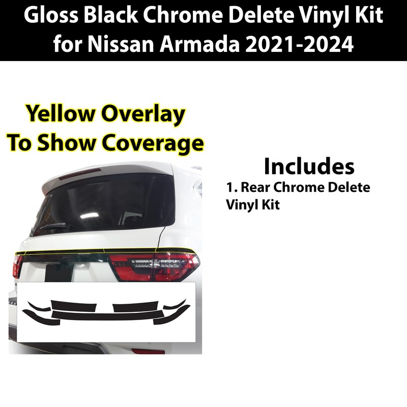 BOGAR TECH DESIGNS for Nissan Armada 2021-2024 Rear Bumper Chrome