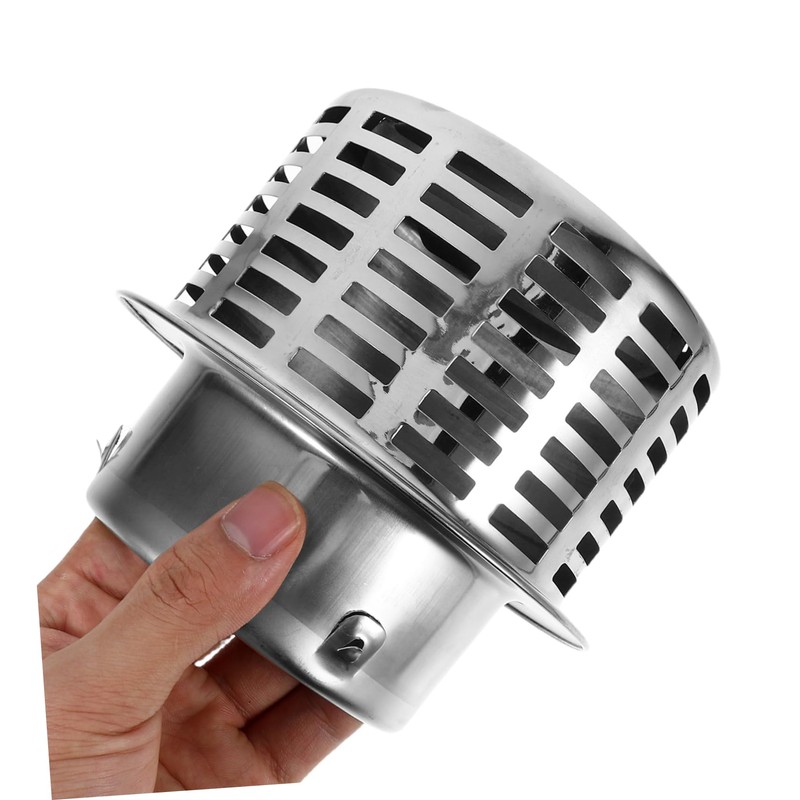 WOONEKY Stainless Steel Range Hood Cap Durable Vent Cover for