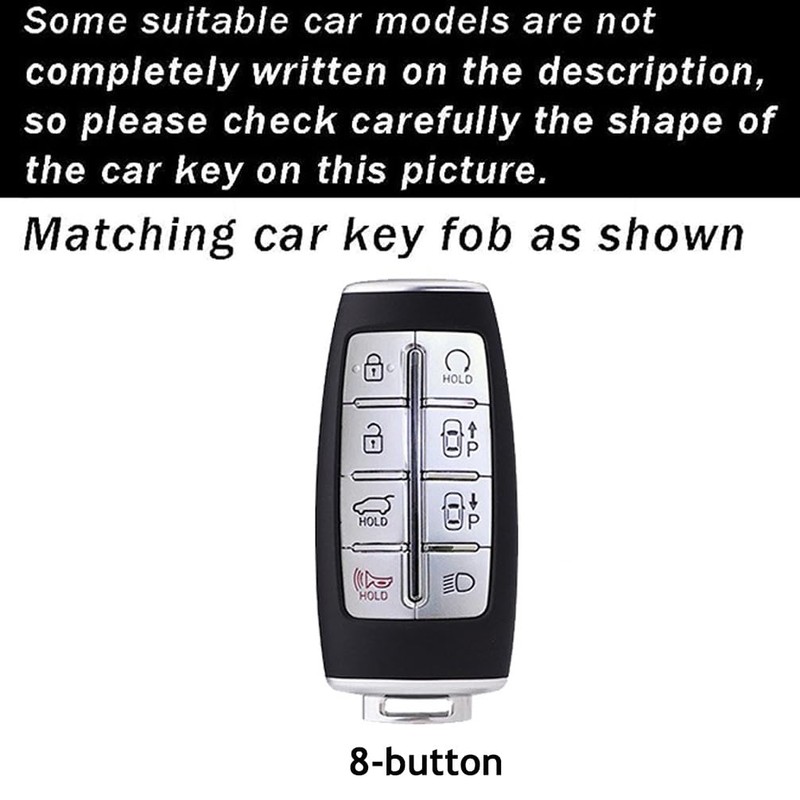 ontto 8 Button Key Case Compatible with Hyundai Genesis G70