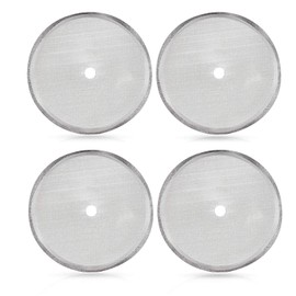 Secura French Press Replacement Screens, Stainless Steel Reusable Mesh Filter for 50 Ounce, 1.5 Liter, 12 Cup Coffee Press, 4 Pack