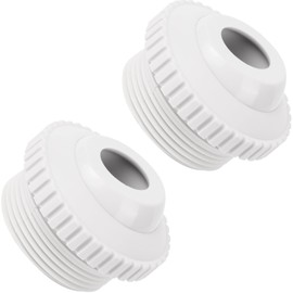 BlueStars Pool Jet Nozzles SP1419D Directional Flow Hydrostream Return Jet Fitting with Adjustable 3/4" Opening Rotating Eyeball and 1-1/2 Inch MIP Thread - Pack of 2