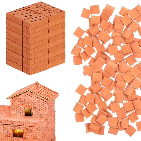 JDCMEI Pack of 100 Mini Bricks, 1:16 Mini Scale Bricks,