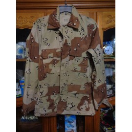 DESERT STORM US DCU ARMY 6 Color Desert Camo Combat SHIRT SMALL REG NEW W/ OUT