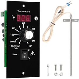 Control Panel Replacement for Traeger BAC236 Controller Digital Elite Thermostat BAC365 Wood Pellet Smoker with 7" RTD Temperature Probe Sensor BAC194 Grill Accessories
