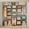 Lyuwanxian 4-Tier Hanging Closet Organizer with 360°Rotating Hooks – Foldable