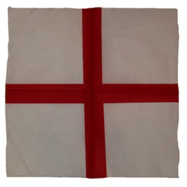 K's Novelties Set of 6 22" x 22" St. Georges Cross Enland English Red Cross Bandanna