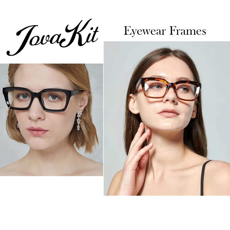 JOVAKIT Gafas sin receta para mujeres y hombres, gafas de