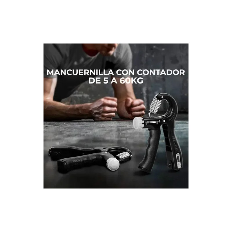 Pinza De Mano Para Ejercicio Muscular Entrenador Fitness Color Negro