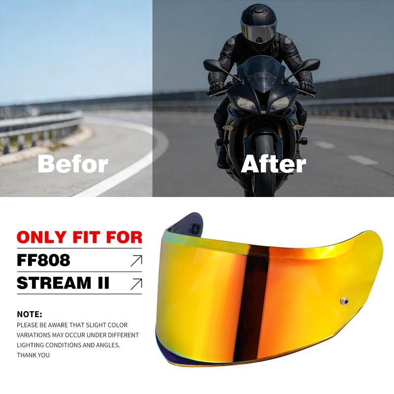VCOROS Stream II Visor Helmet Face Shield Helmet Tinted Visor
