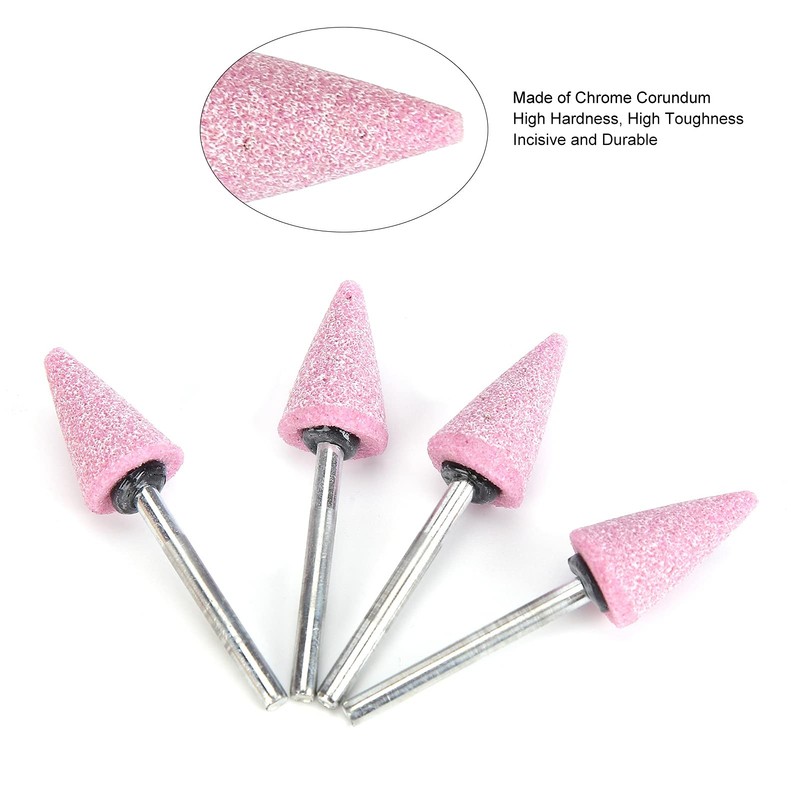 DAWH Rotary Tool Kit, 50pcs Chrome Corundum Grinding Bits for