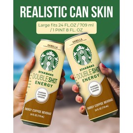 BeerSkin Skywin Silicone Can Sleeve, Drinks Can Cover can Hides Can 24 oz (710ml) by Disguising it as a Can of Soda (Brown)