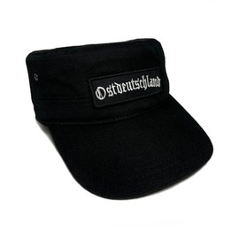 No Face No Name Military Cap East Germany in Black I Unisex Freely Adjustable I Embroidered Patch I Army Baseball Cap Snapback Cap Hat, black