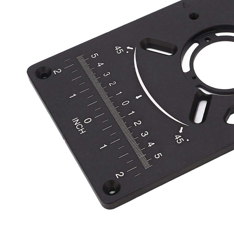 Router Plate Aluminum Alloy Router Table Insert Plate Trimming Machine