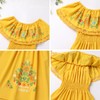 Mexican Dress for Girls Mexican Traditional Folk Dress Kids Off-Shoulder