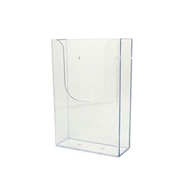 SOURCEONE.ORG Deluxe Clear Acrylic Trifold Wide Wall Mount Brochure Holder