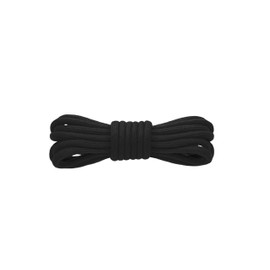 Kilter 100% Cotton Round Shoelaces - Black - 90 cm - 36 inch (1 Pair)