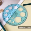 Circle Stencil Template Drawing Stencil Plastic Templates Measuring Round Hole