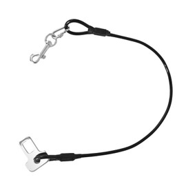 Proof Leash Extender | Dog Seatbelt of Coated Wire Leash | Steel Cable Dog Headrest Support with Clip and Latch Attachment for Large Dogs