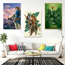 The Legend Of Zelda - Gaming Poster Set (The Best Of Link: Breath Of The Wild, Tears Of The Kingdom & The Evolution Of Link) (Size: 24" x 36" each)