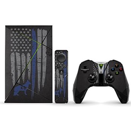 MightySkins Skin Compatible With NVIDIA Shield TV (2017) wrap cover sticker skins Thin Blue Line K9