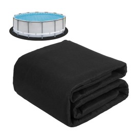 GarveeLife Pool Liners 18 Ft Round Above Ground, Pool Pads Strong Geotextile Material Prevent Punctures by Roots, Rocks and Grass, Enhances Swimming Comfort (18 Foot Round)