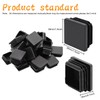 30pcs 1-1/2inch Steel Pipe Plastic Plug Pipe Tubing End Cap
