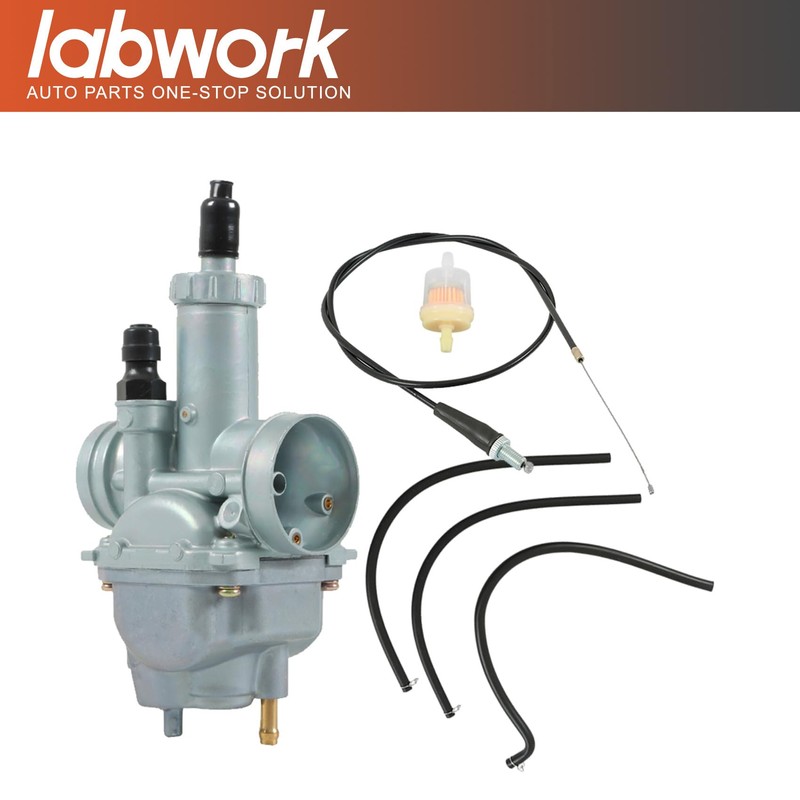 ‎labwork Carburetor and Throttle Cable Replacement for Kawasaki Bayou 220