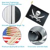 Newperlite Pirate Jack Rackham Stick Flag Small Jolly Roger Mini