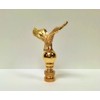 Lamp Finial-EAGLE ON ORB-Polished Brass Finish, Highly detailed metal casting