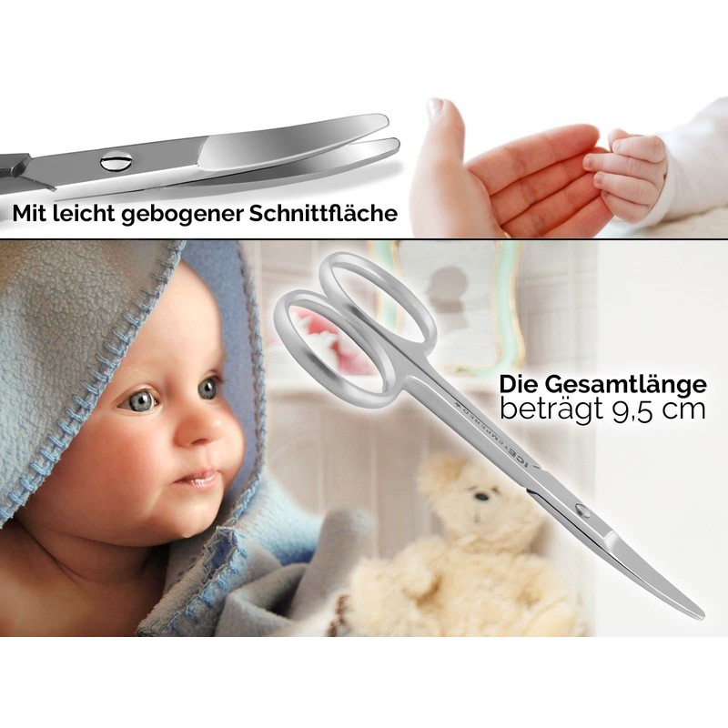 Professional Stainless Steel Nail Scissors, Baby Nail Scissors with Rounded