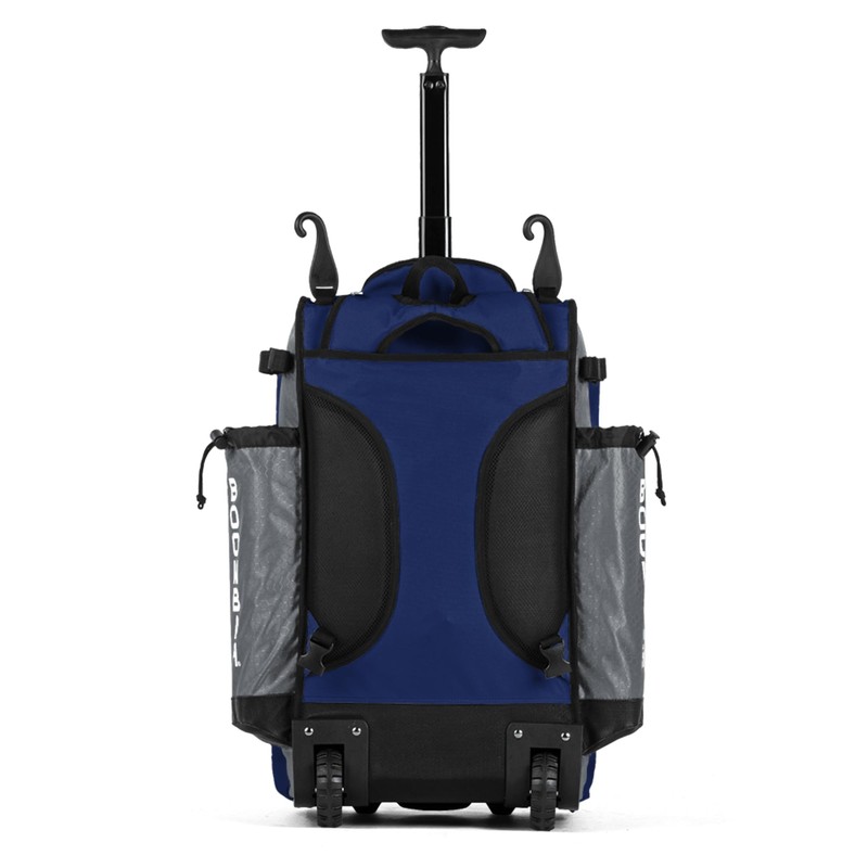 Boombah Catchers Superpack Hybrid Rolling Bat Bag - BM-9060C23 Gray/Royal