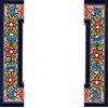 House Numbers Ceramic Numbers & Letters Tiles Red Blue &